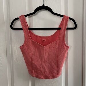 Aerie Women's Pink Corduroy Top